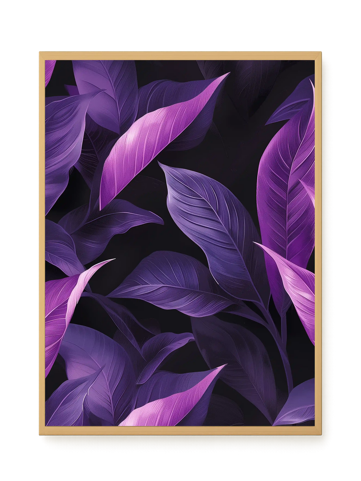 Violet Leaves Canvas Print
