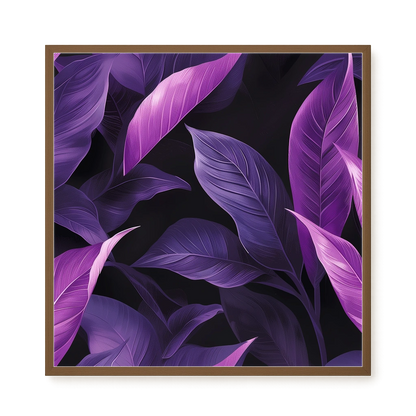 Violet Leaves Canvas Print