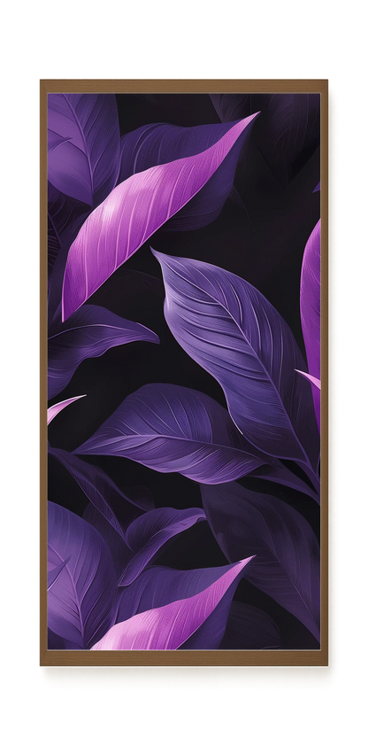 Violet Leaves Canvas Print
