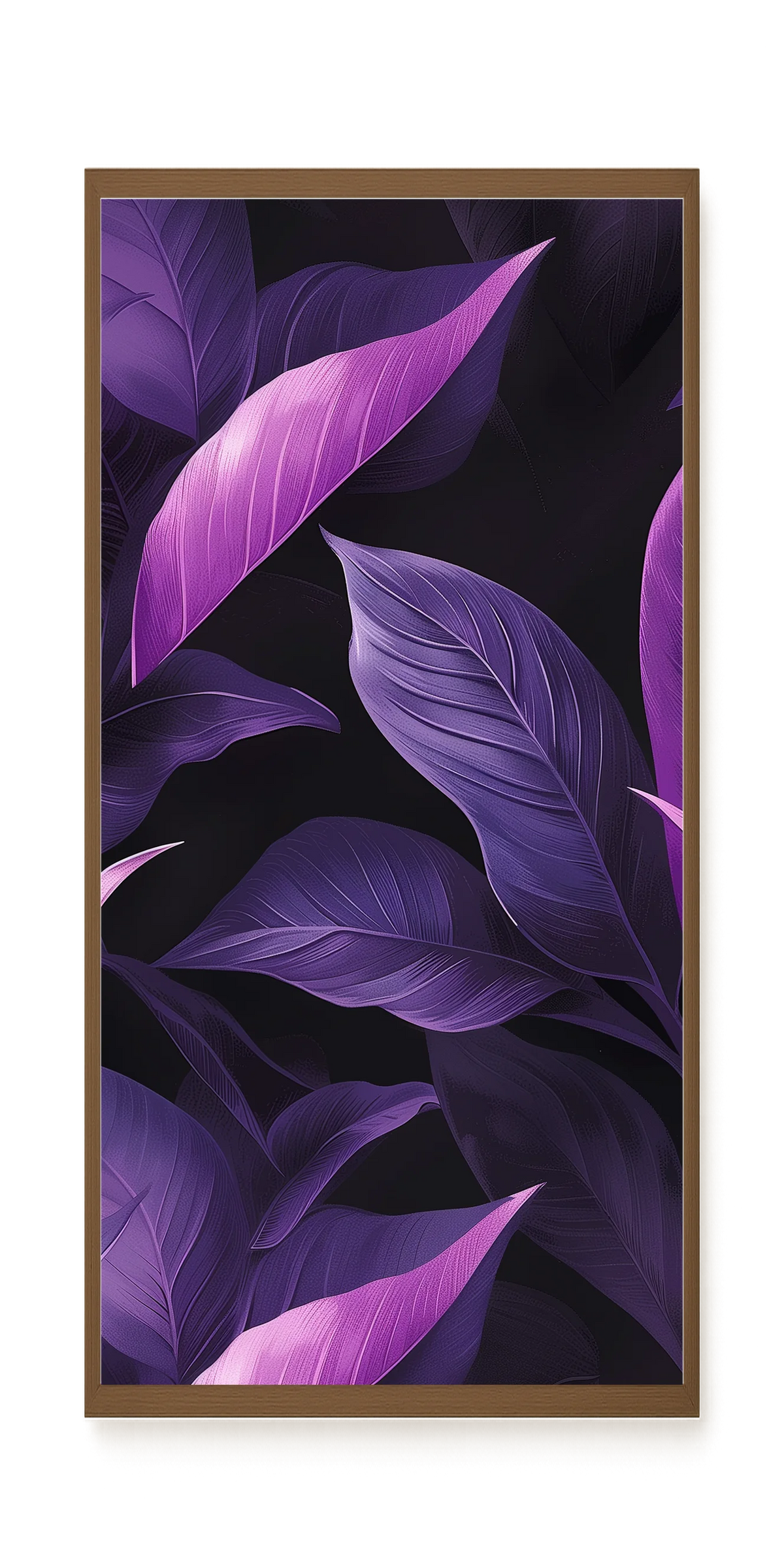 Violet Leaves Canvas Print