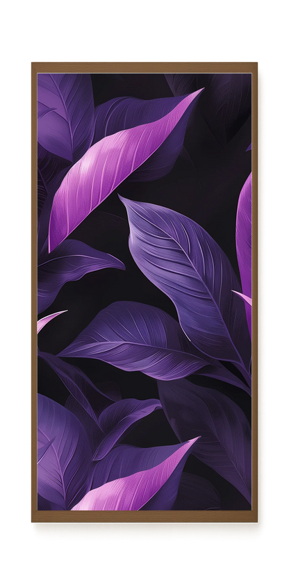Violet Leaves Canvas Print