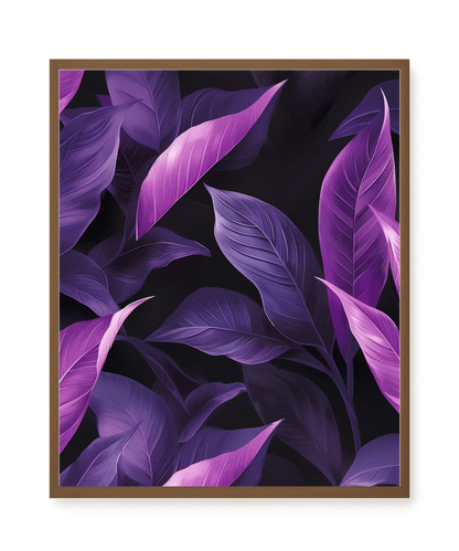 Violet Leaves Canvas Print