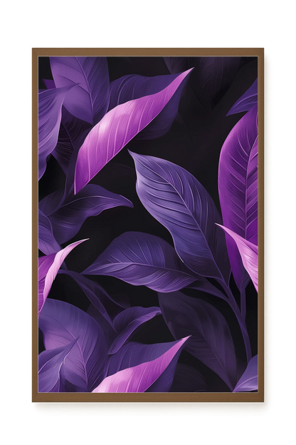 Violet Leaves Canvas Print