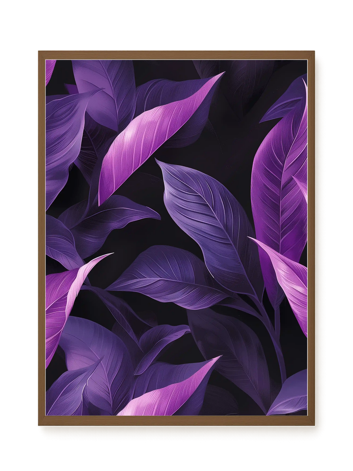 Violet Leaves Canvas Print