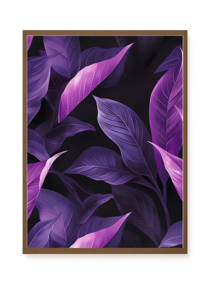 Violet Leaves Canvas Print
