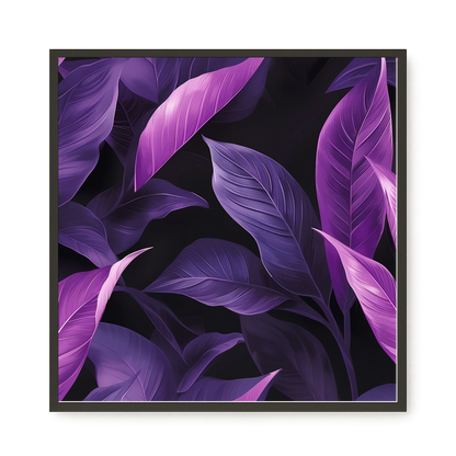 Violet Leaves Canvas Print