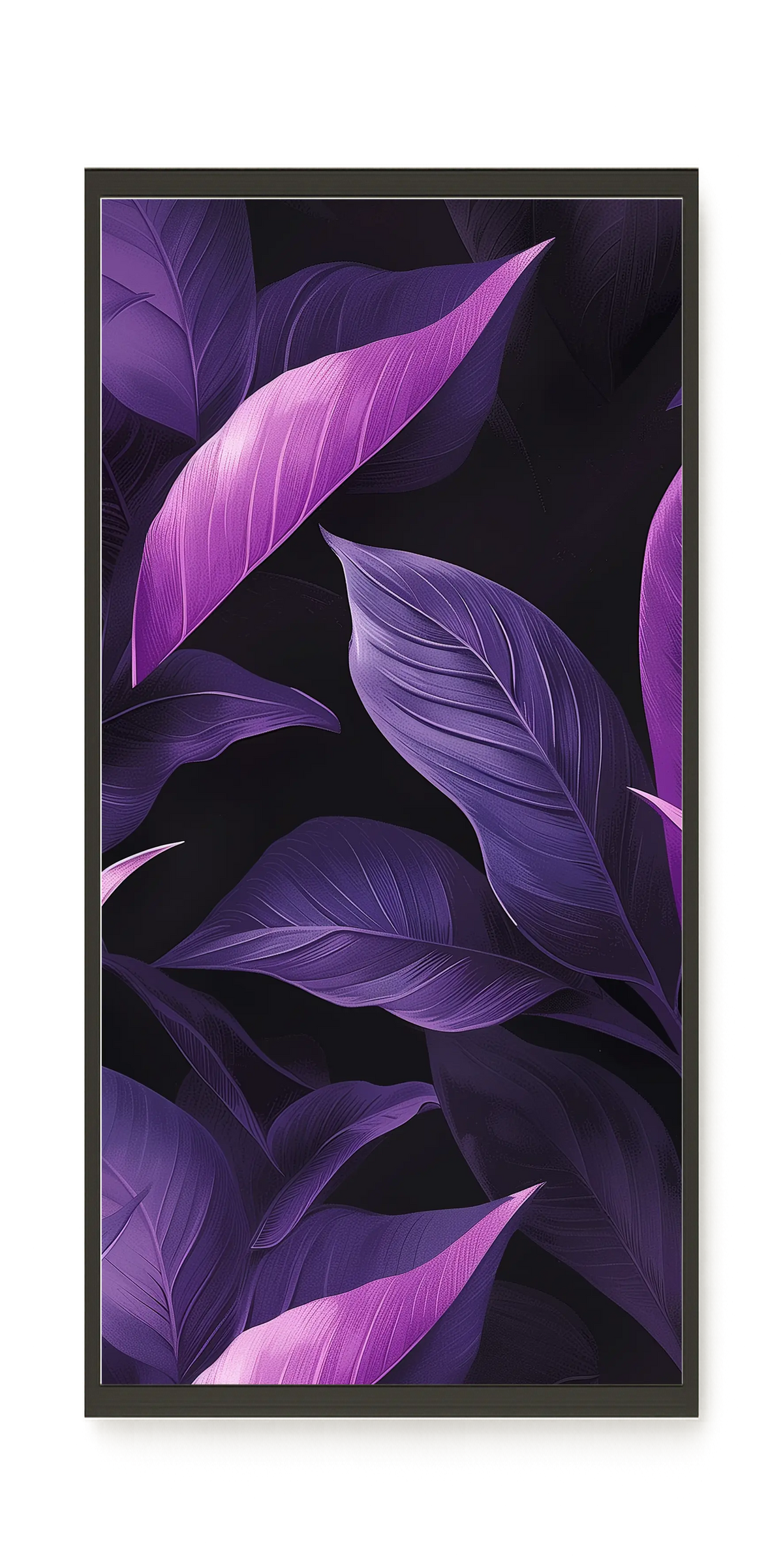 Violet Leaves Canvas Print