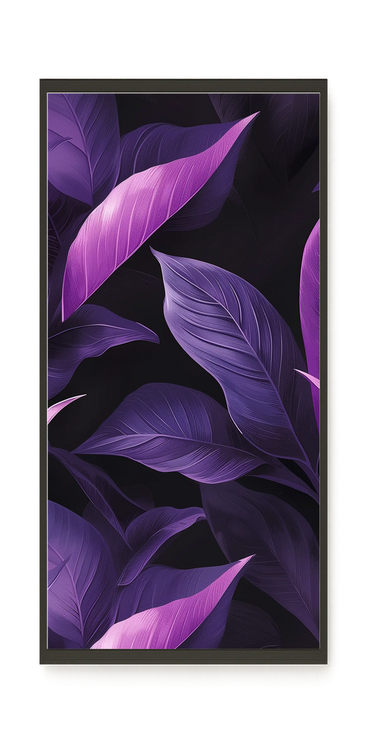 Violet Leaves Canvas Print
