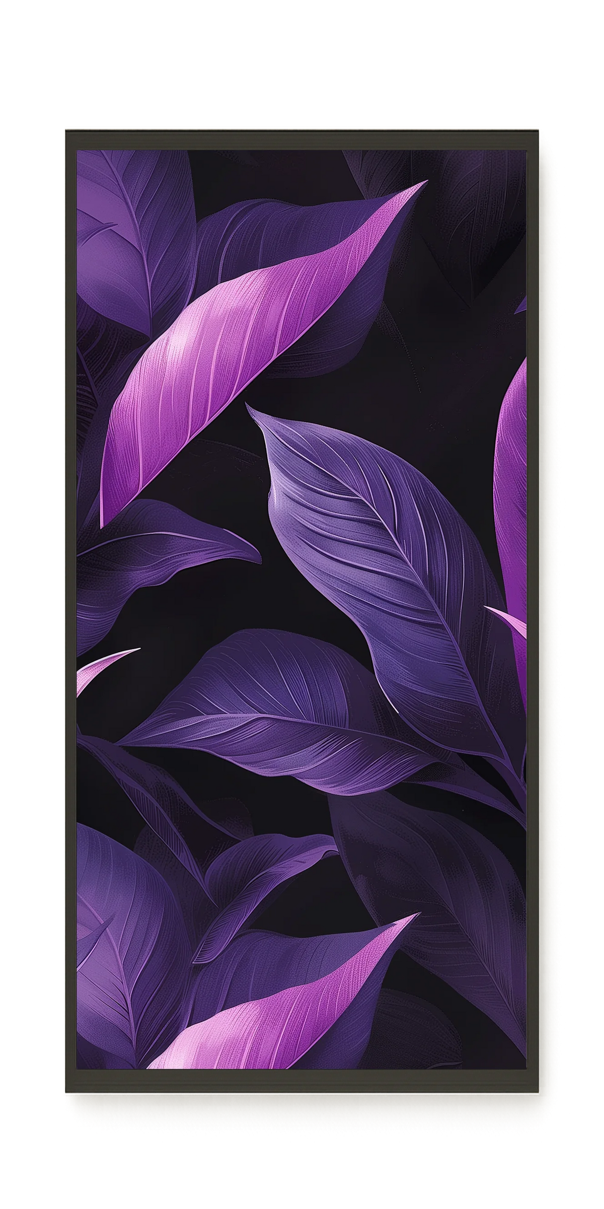 Violet Leaves Canvas Print