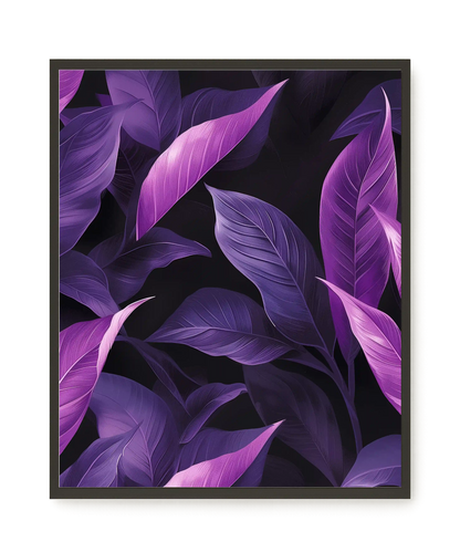 Violet Leaves Canvas Print