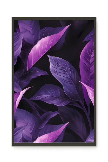 Violet Leaves Canvas Print