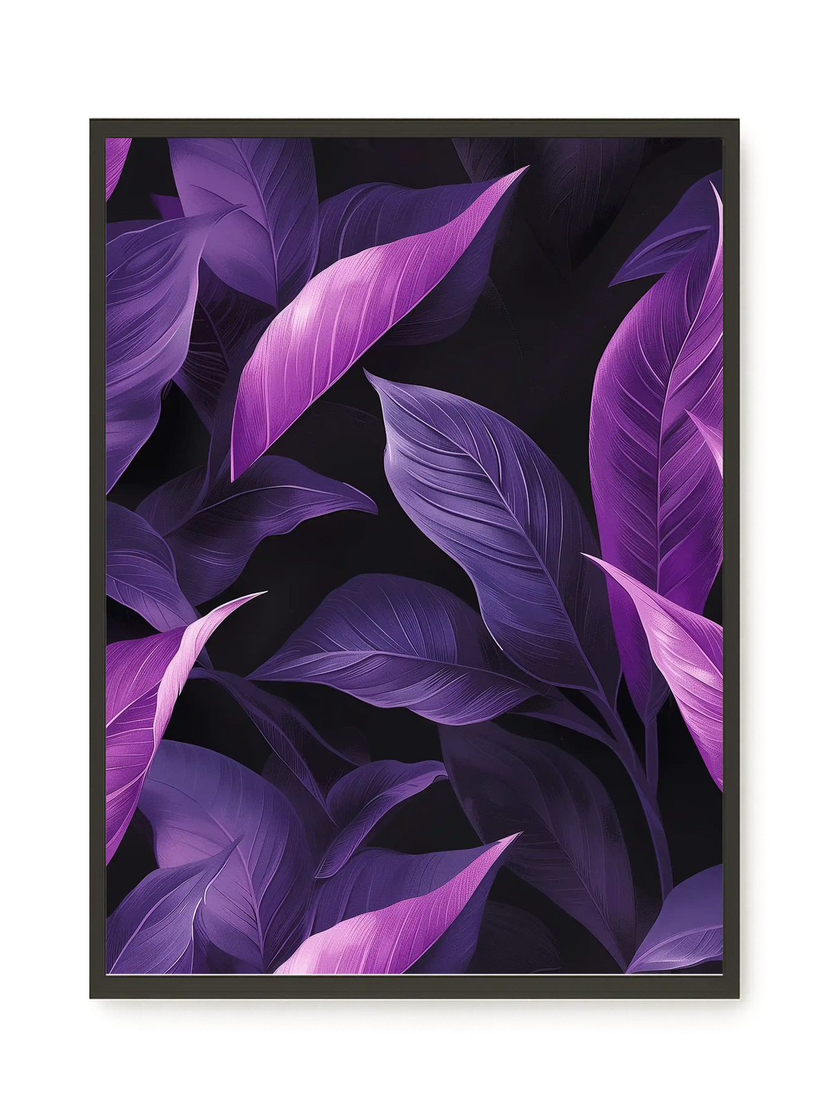 Violet Leaves Canvas Print
