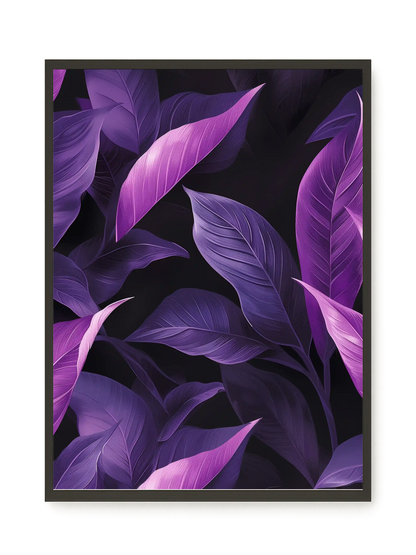 Violet Leaves Canvas Print