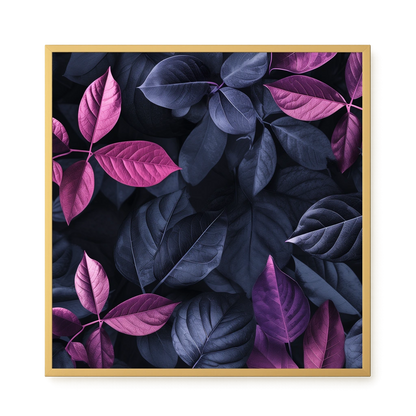 Night Leaves Canvas Wall Art