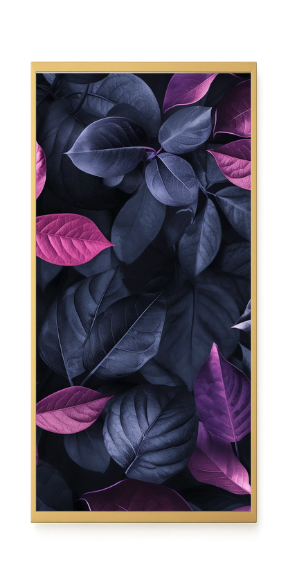 Night Leaves Canvas Wall Art