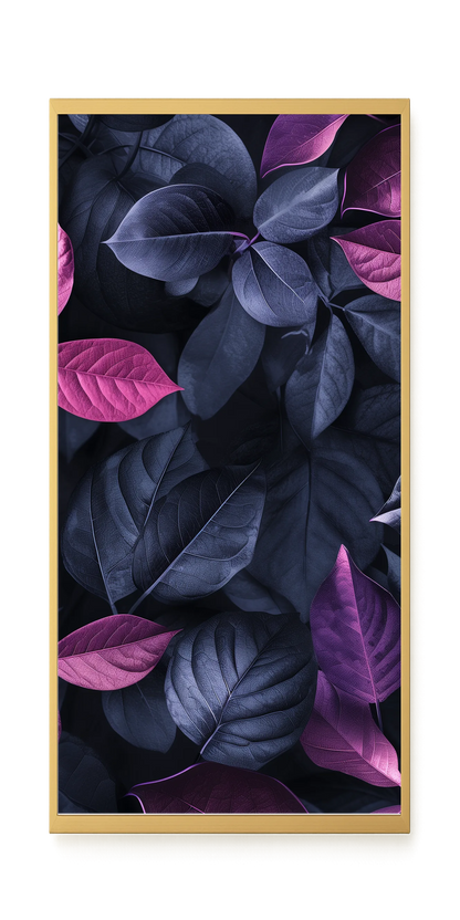 Night Leaves Canvas Wall Art