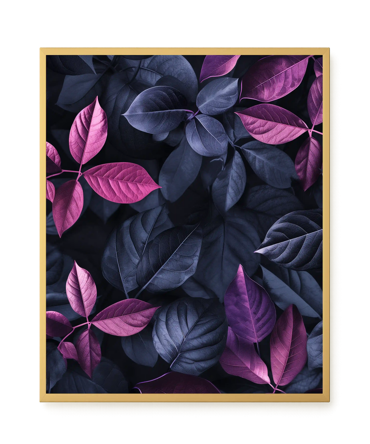 Night Leaves Canvas Wall Art