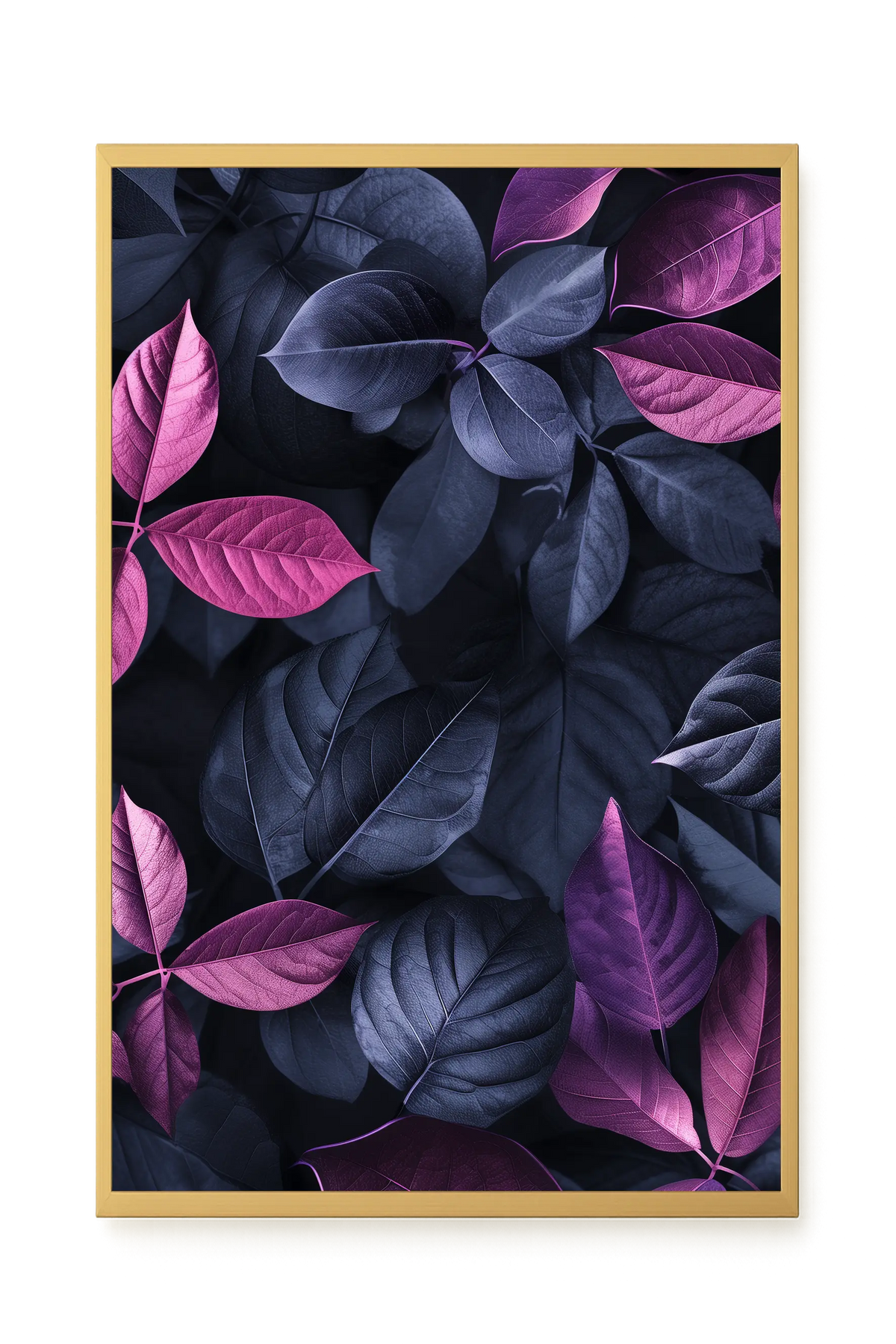 Night Leaves Canvas Wall Art