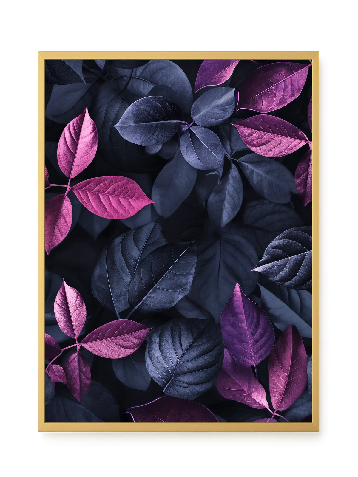 Night Leaves Canvas Wall Art