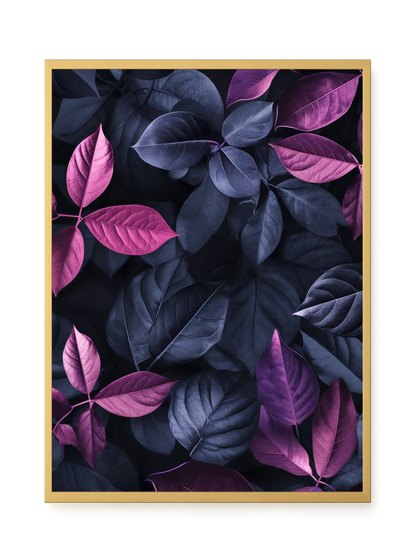 Night Leaves Canvas Wall Art