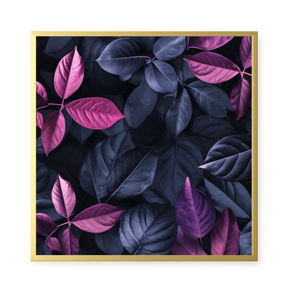 Night Leaves Canvas Wall Art