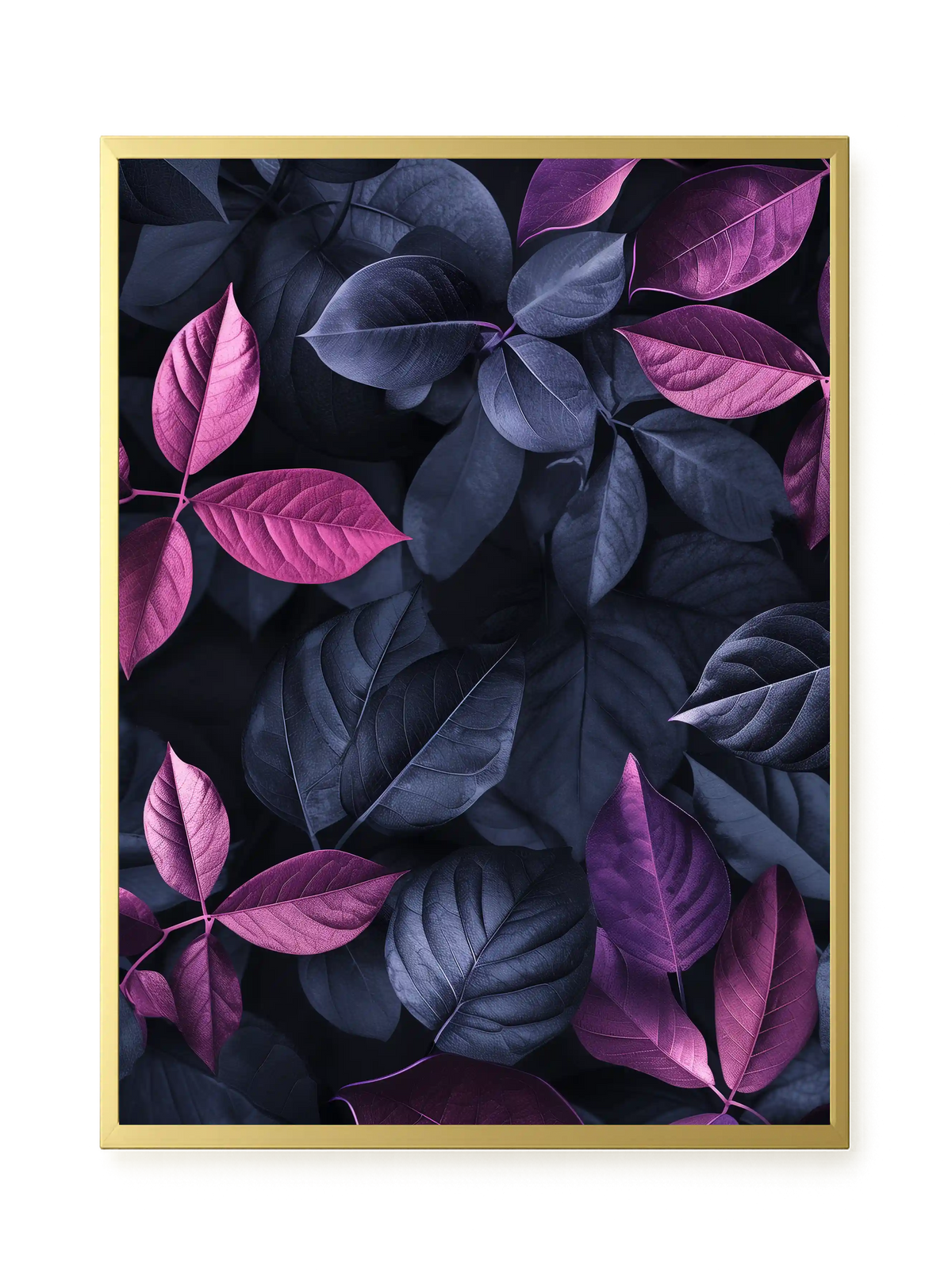 Night Leaves Canvas Wall Art