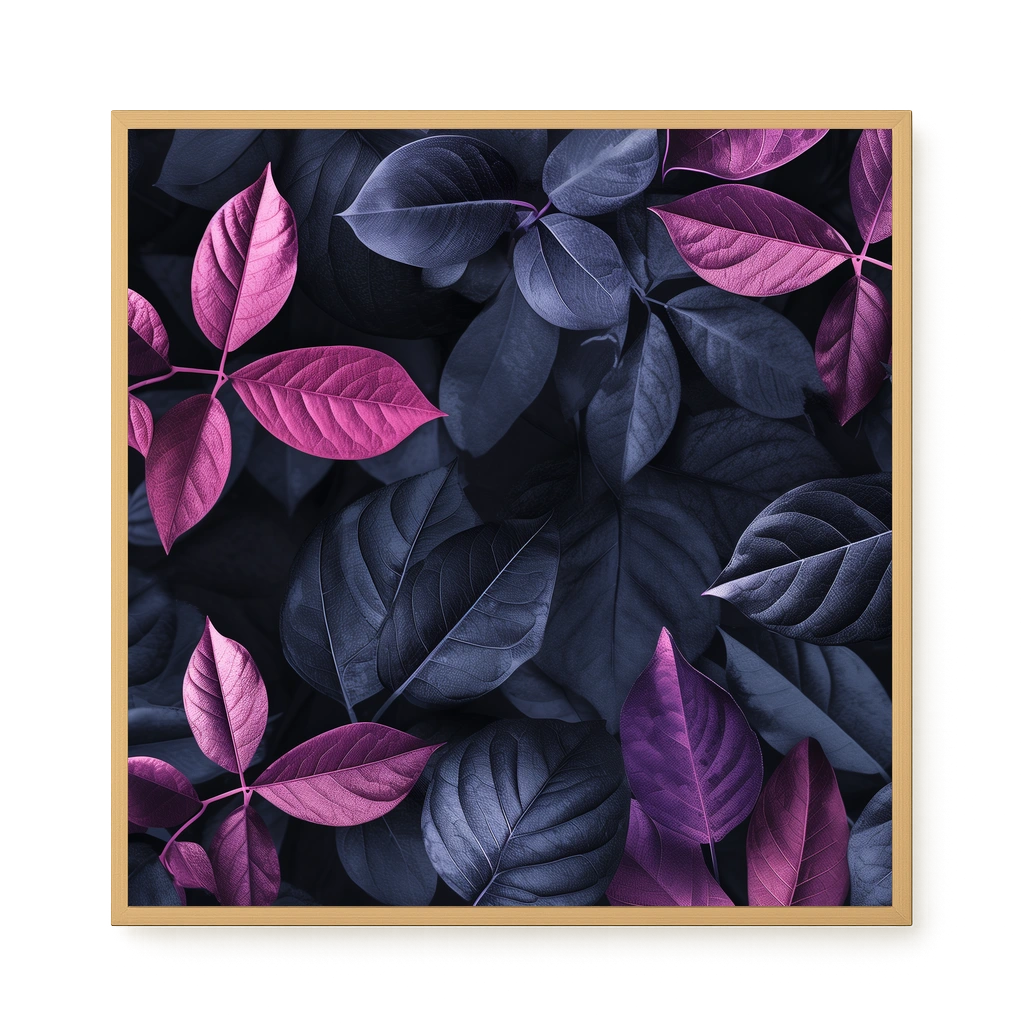 Night Leaves Canvas Wall Art