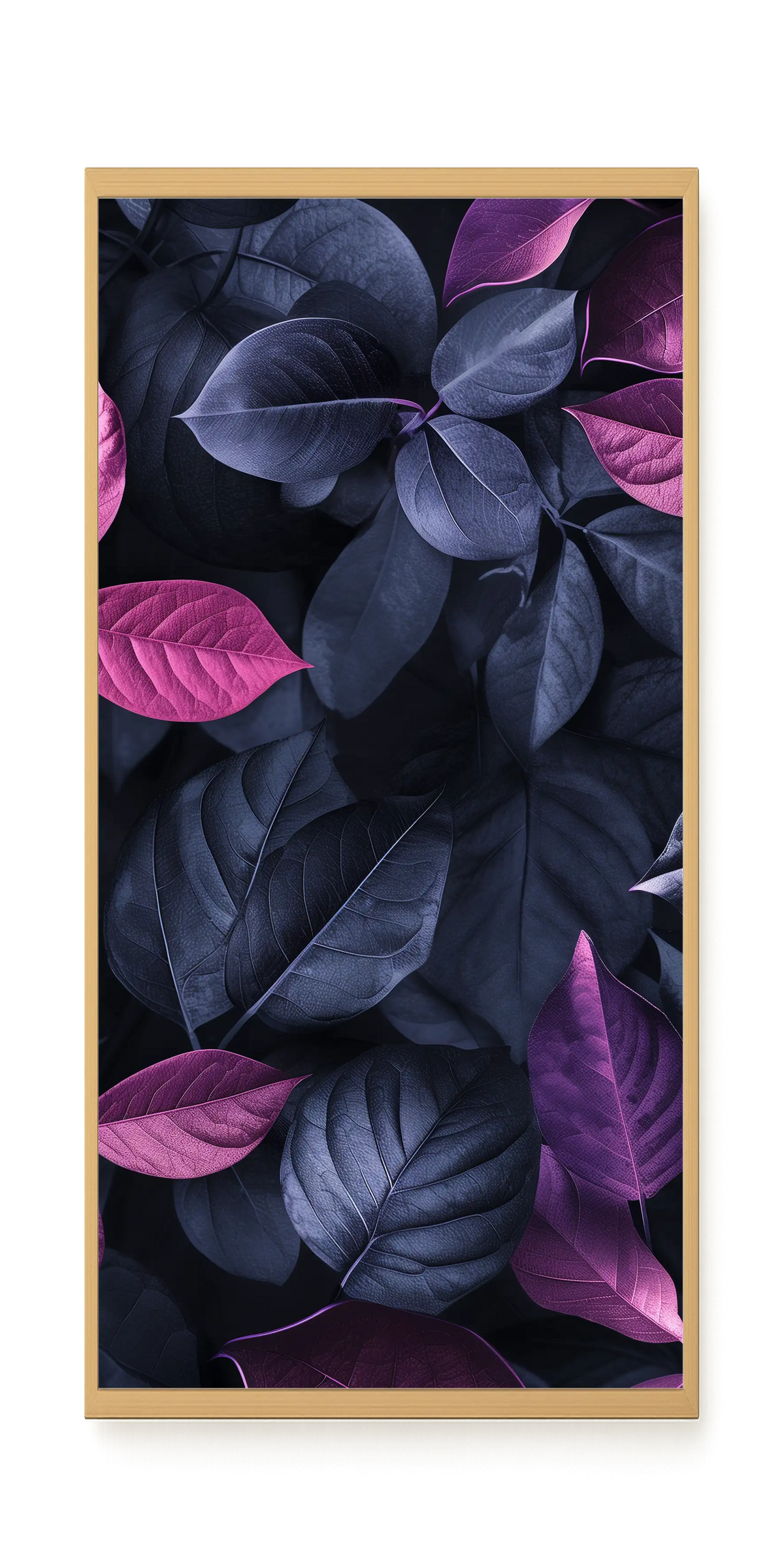Night Leaves Canvas Wall Art