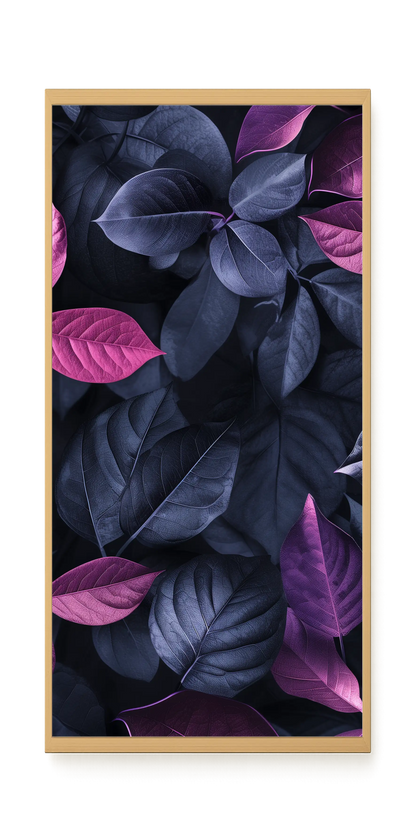 Night Leaves Canvas Wall Art