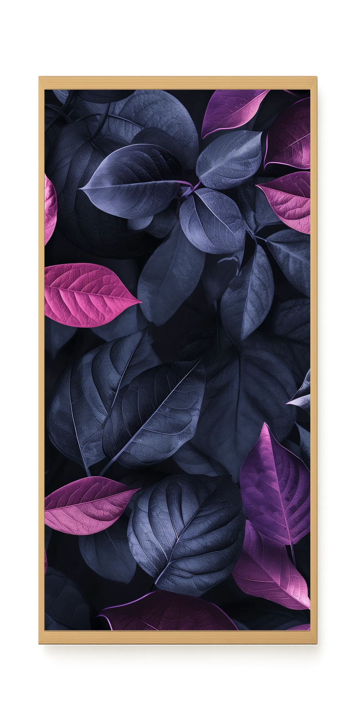 Night Leaves Canvas Wall Art