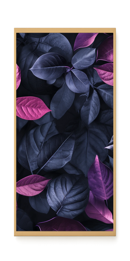 Night Leaves Canvas Wall Art