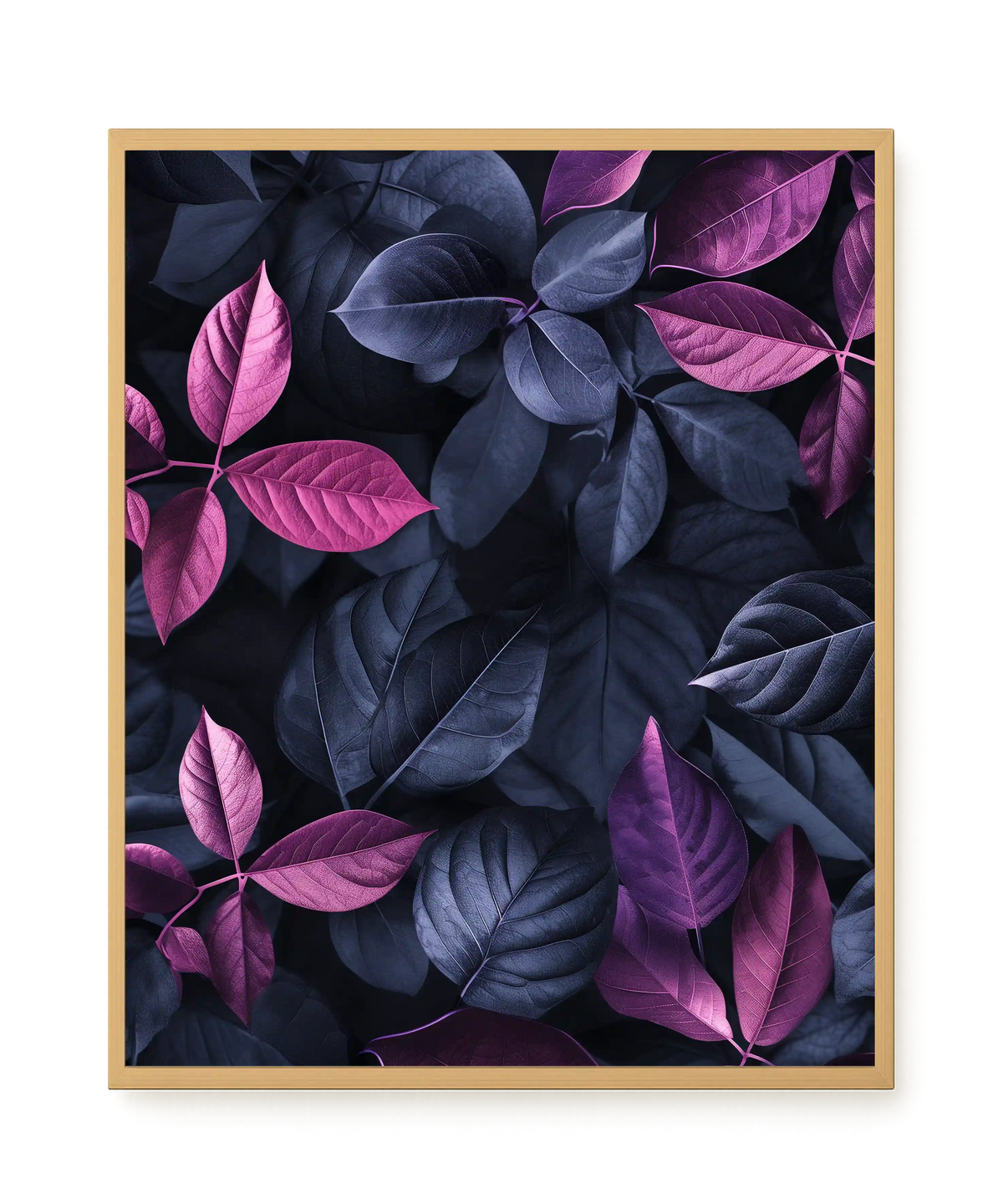 Night Leaves Canvas Wall Art