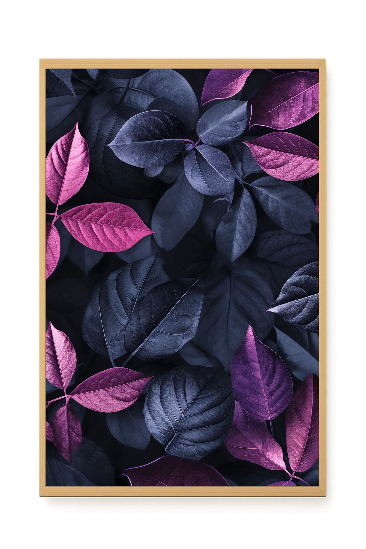 Night Leaves Canvas Wall Art
