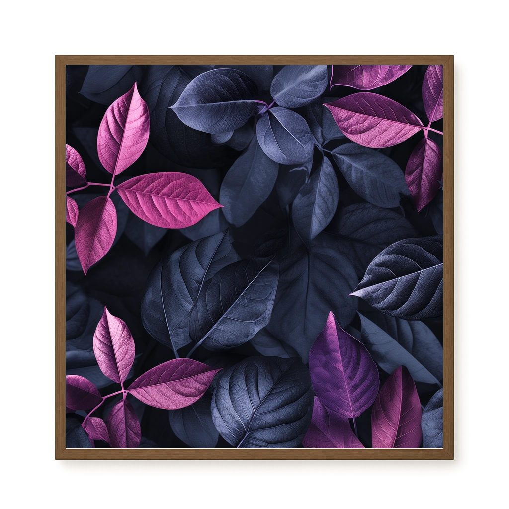 Night Leaves Canvas Wall Art