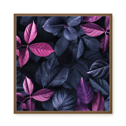 Night Leaves Canvas Wall Art