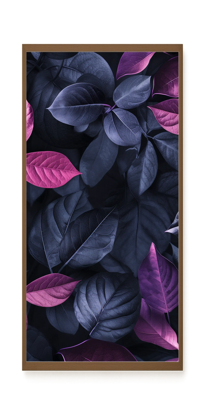 Night Leaves Canvas Wall Art