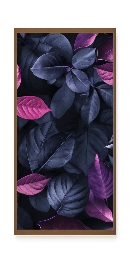 Night Leaves Canvas Wall Art