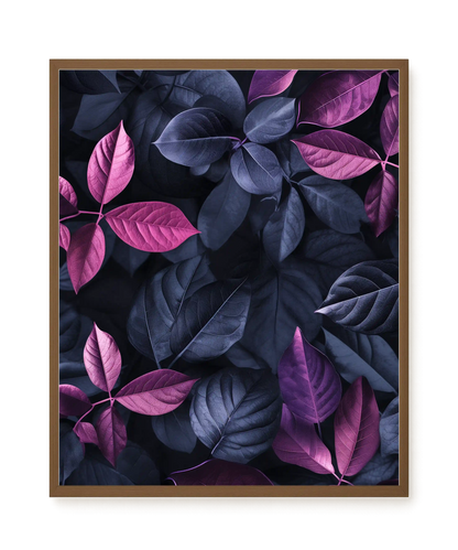 Night Leaves Canvas Wall Art
