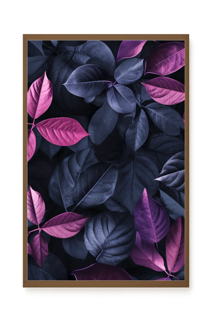Night Leaves Canvas Wall Art