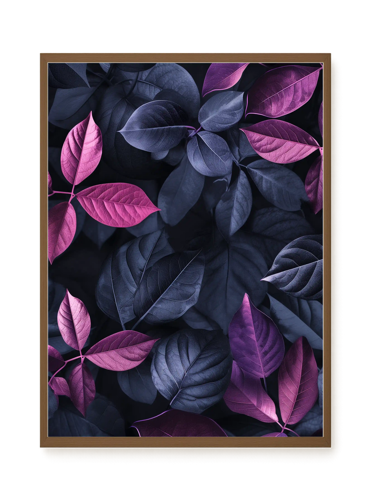Night Leaves Canvas Wall Art