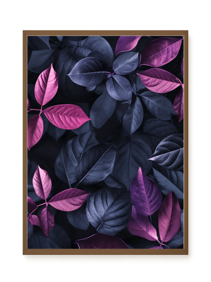 Night Leaves Canvas Wall Art