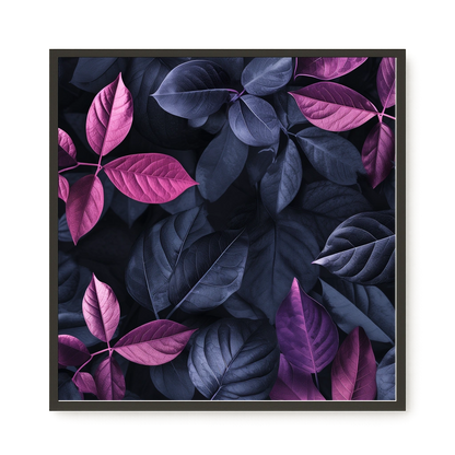 Night Leaves Canvas Wall Art