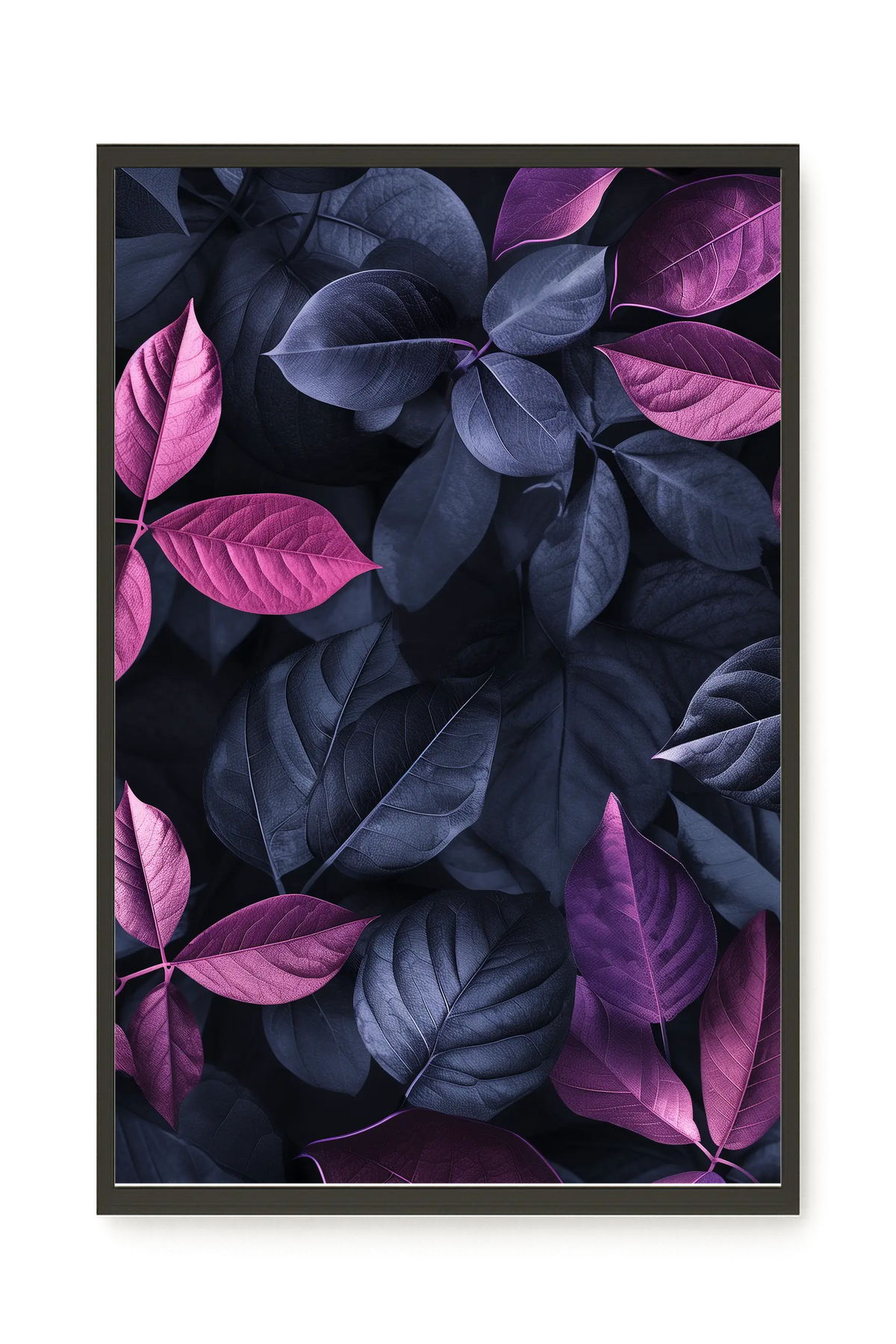 Night Leaves Canvas Wall Art