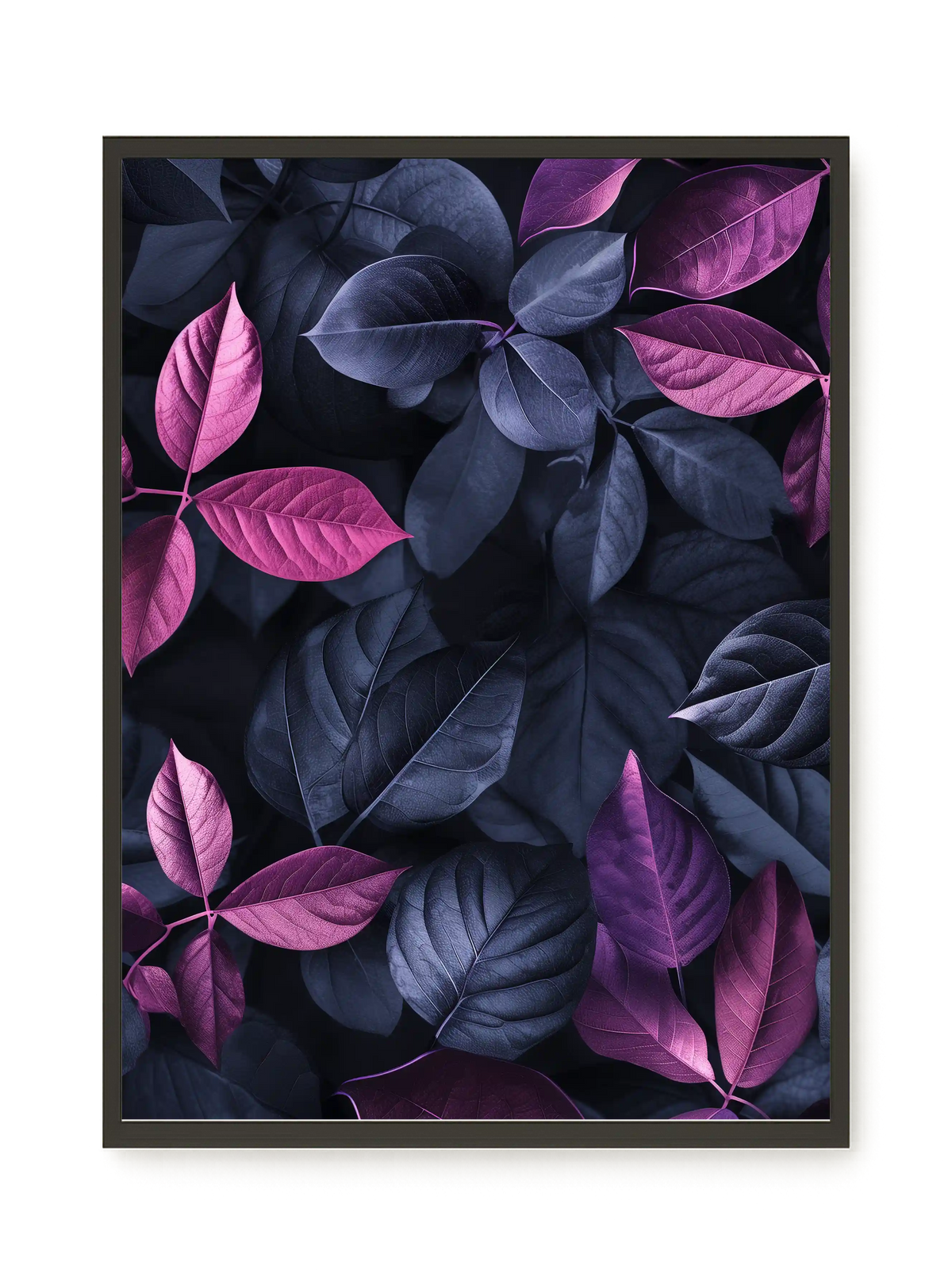 Night Leaves Canvas Wall Art