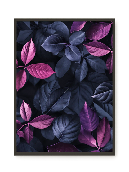 Night Leaves Canvas Wall Art