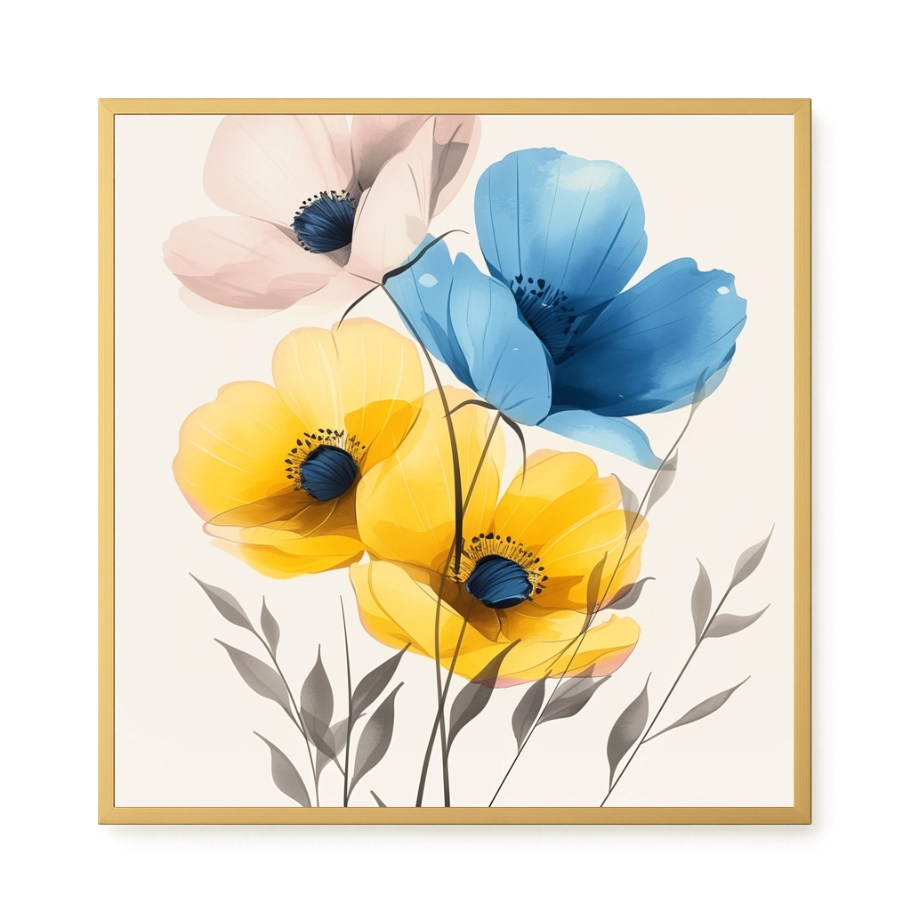 Soft Blooms Canvas Print