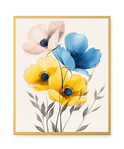 Soft Blooms Canvas Print