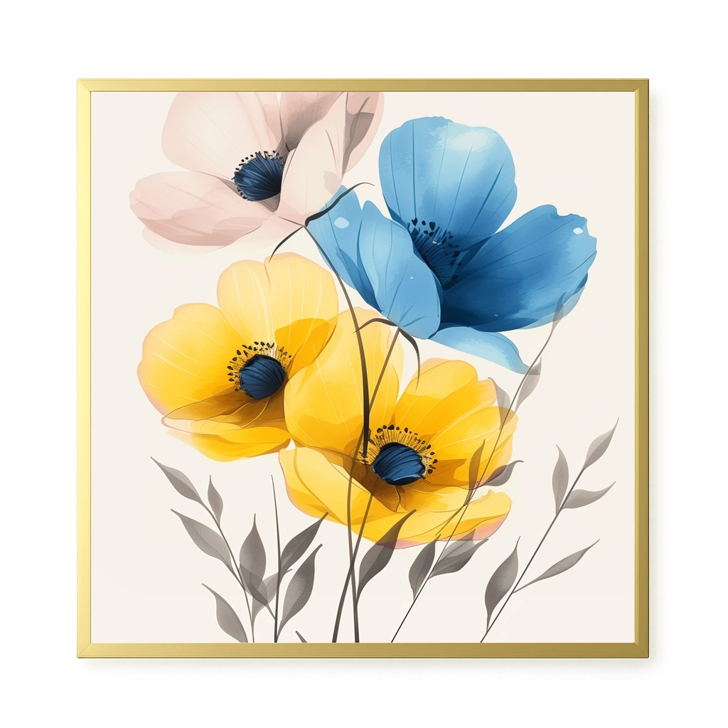 Soft Blooms Canvas Print