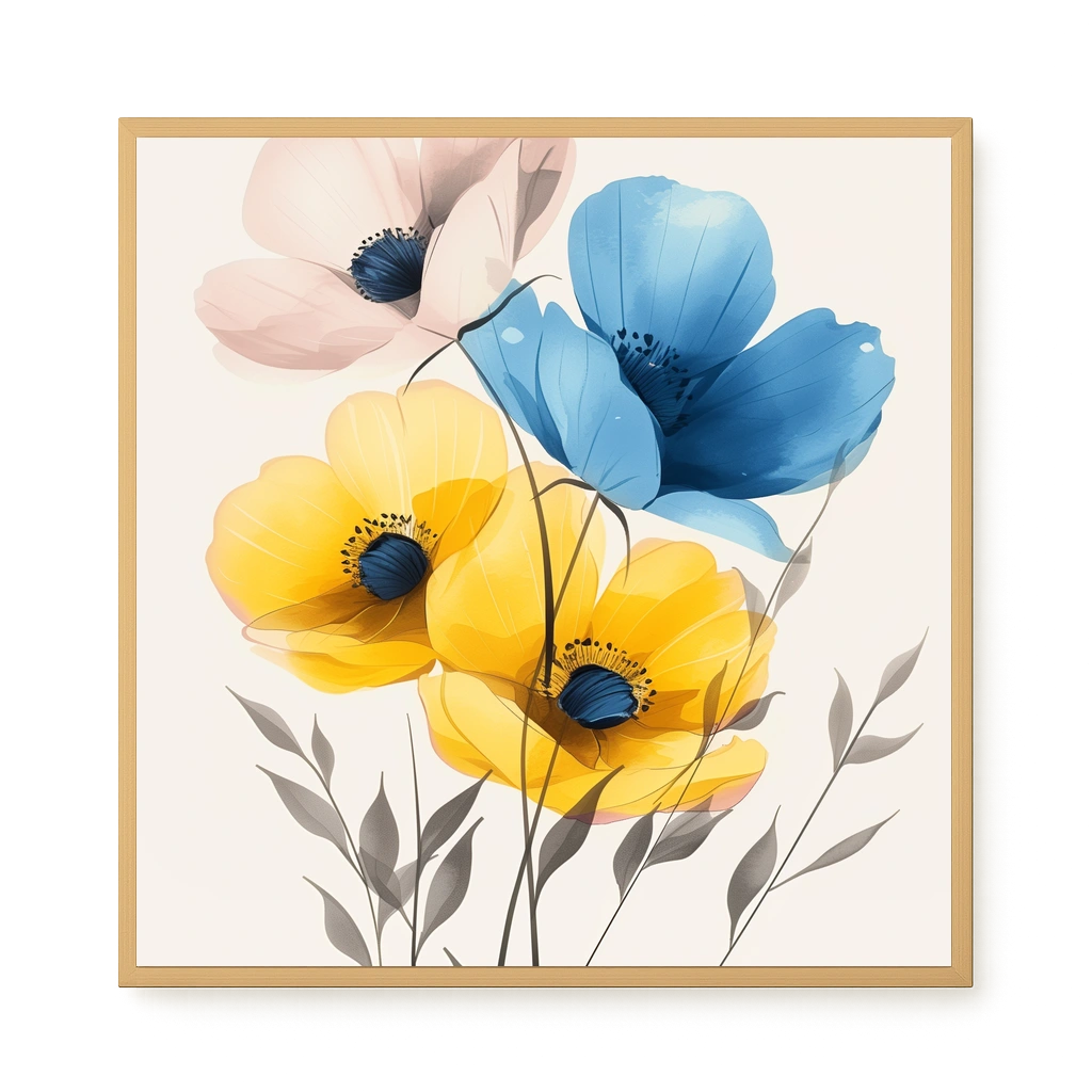 Soft Blooms Canvas Print
