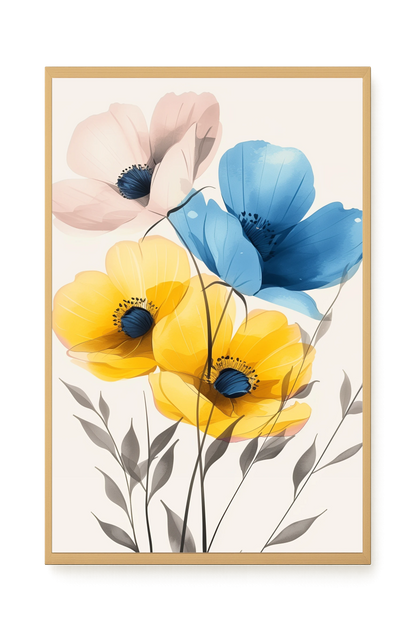 Soft Blooms Canvas Print